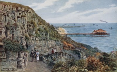 Folkestone, Zig Zag Path and Pier by Alfred Robert Quinton